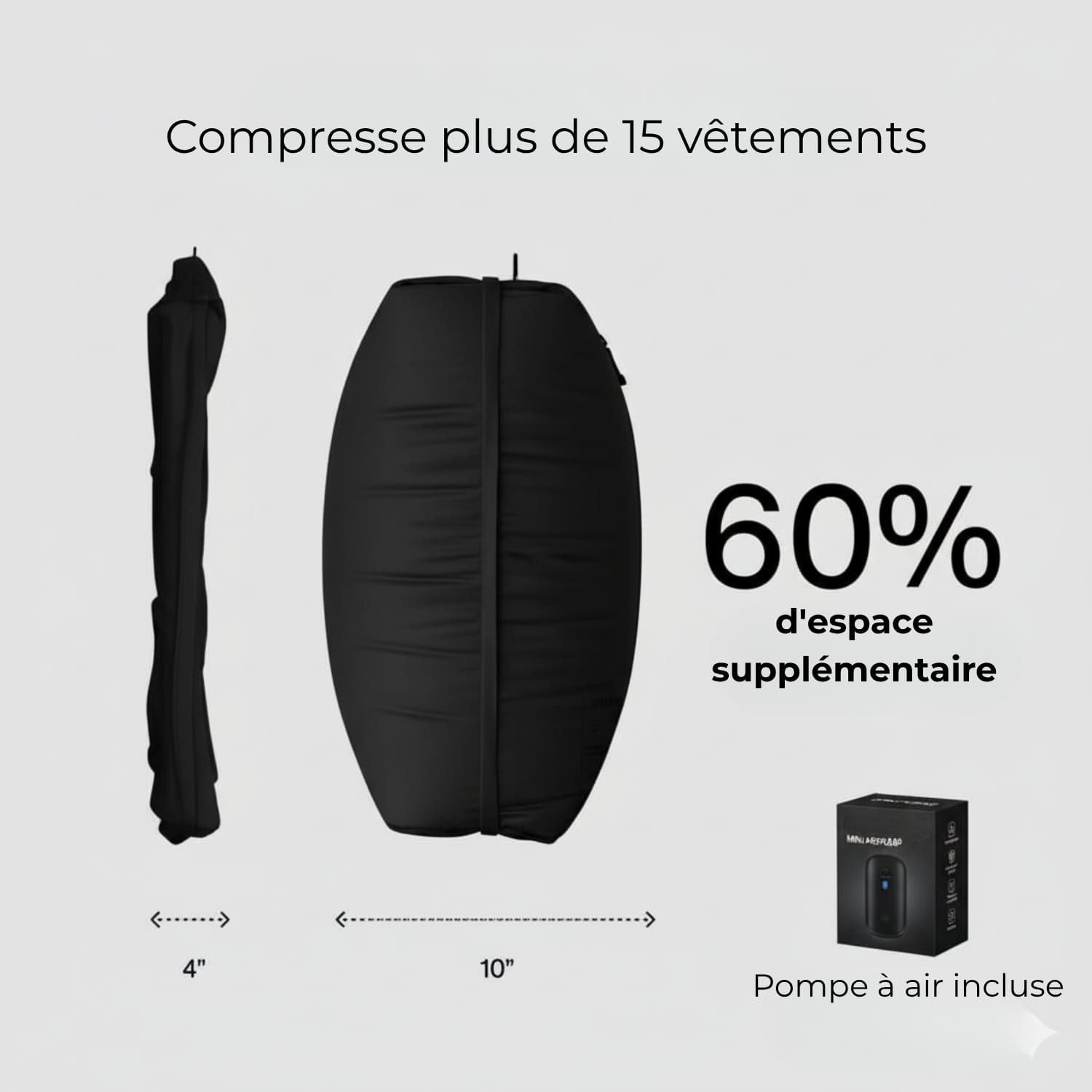 VacuSmart™ – Kit de Compression de Voyage Intelligent